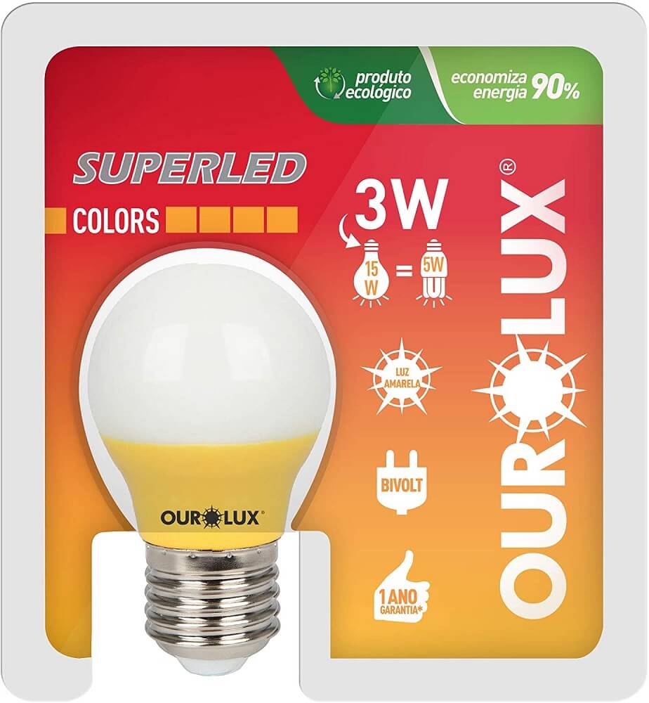 Lampada-SuperLed-Colors-3w-BiVolts--Amarelo----OUROLUX