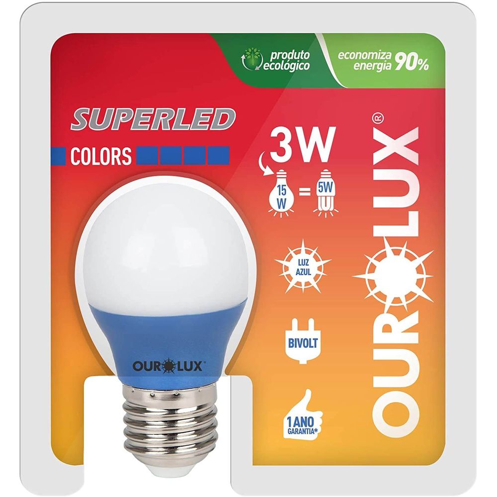 Lampada-SuperLed-Colors-3w-BiVolts--Azul----OUROLUX