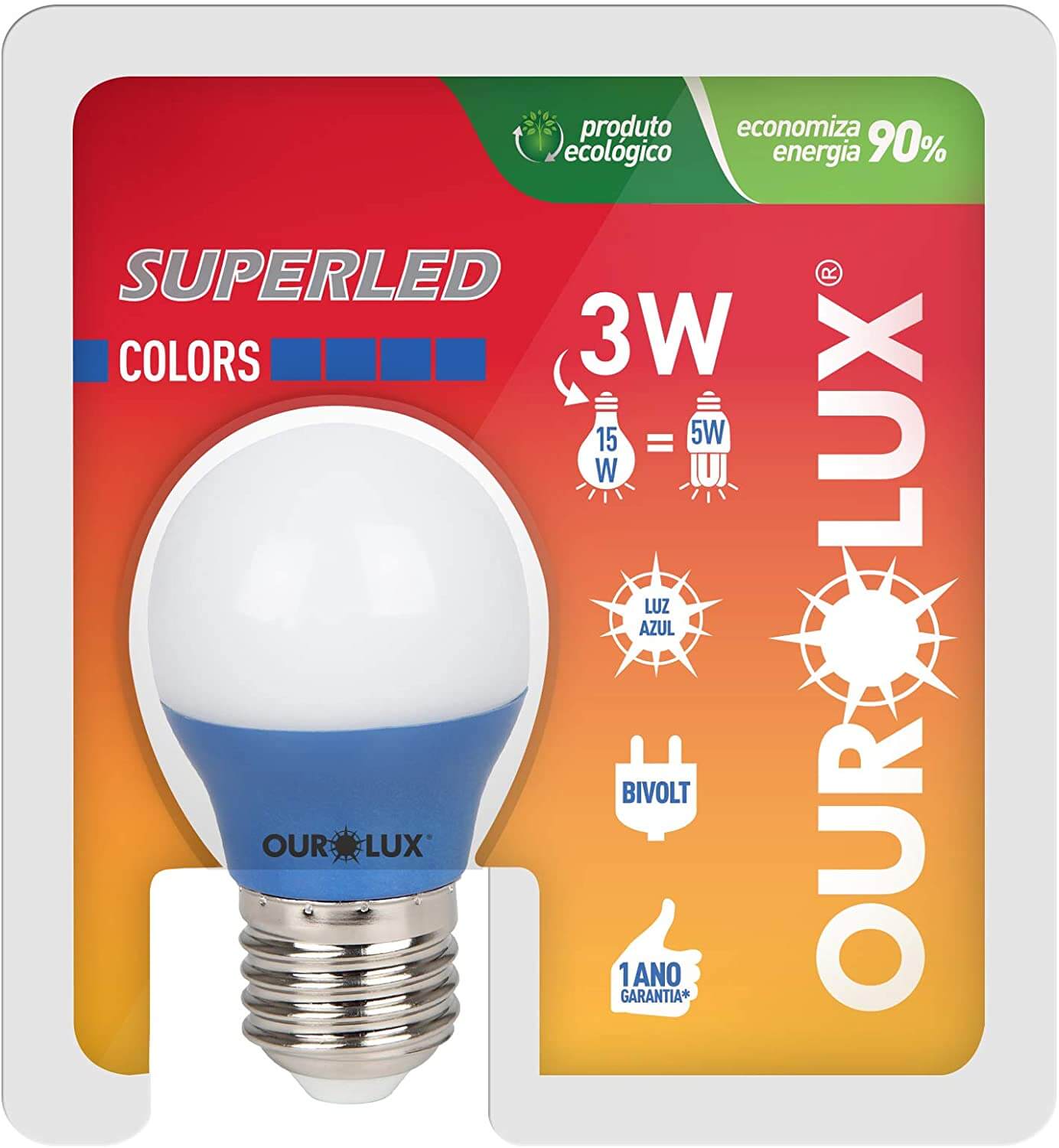 Lampada-SuperLed-Colors-3w-BiVolts--Azul----OUROLUX