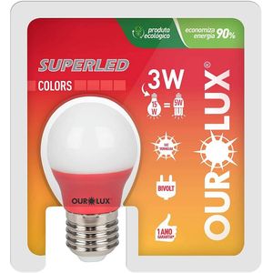 Lampada-SuperLed-Colors-3w-BiVolts--Vermelho----OUROLUX