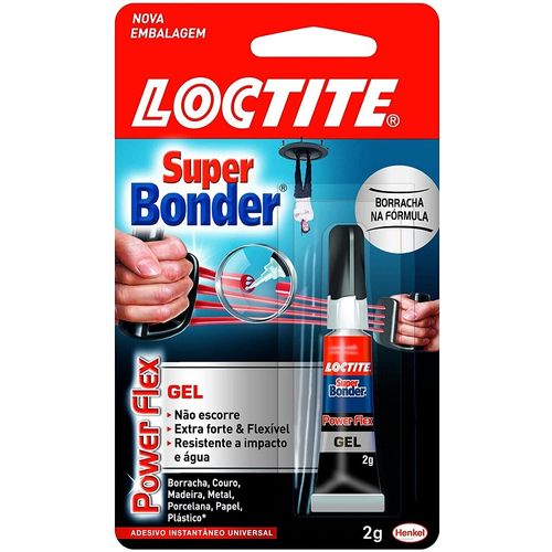 Cola Super Bonder Power Flex gel 2g Loctite - 2687405 - Henkel - Escolar -  Lepok