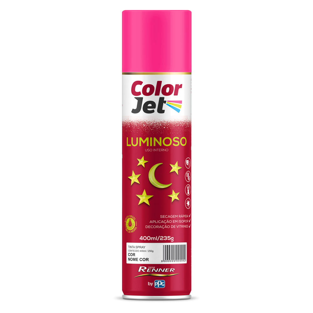 Tinta-Spray-Color-Jet-Luminoso--Rosa-Pink-400ml---TINTAS-RENNER