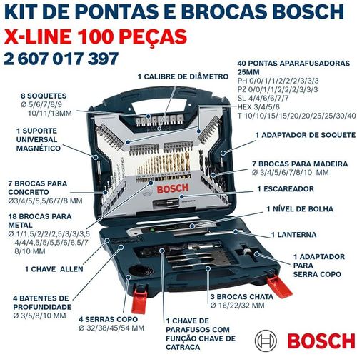 Kit-de-Pontas-e-Brocas-em-Titanio-X-Line-c-100-pecas---BOSCH