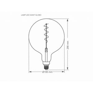 Lampada-Led-Filamento-4W-Globo-Giant-E27-ambar---TASCHIBRA