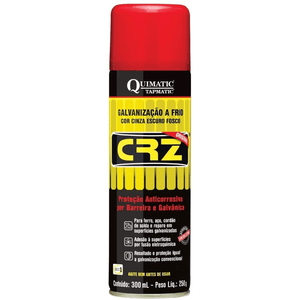 Galvanizacao-a-Frio-CRZ-Spray--Cinza-Escuro-Fosco-300ml---TAPMATIC