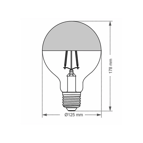 Lampada-Filamento-Led-Defletora-Espelhada-G125-5w-E27---TASCHIBRA