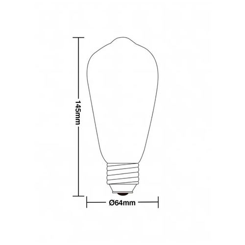 Lampada-Filamento-de-Carbono-ST64-40w-E27---TASCHIBRA