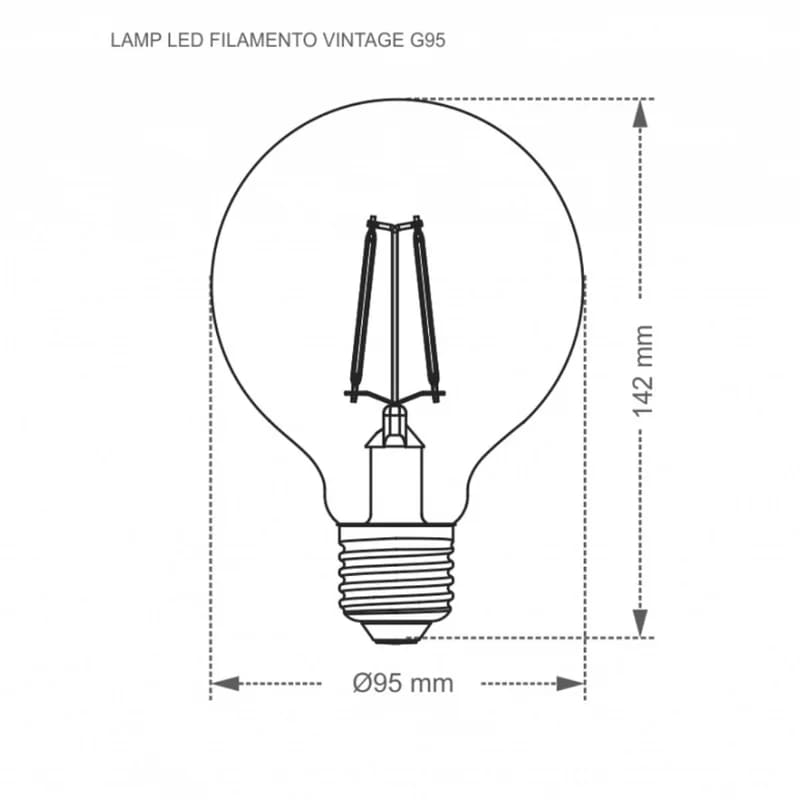 Lampada-Led-Filamento-Vintage--Fume-G95-3w-E27---TASCHIBRA