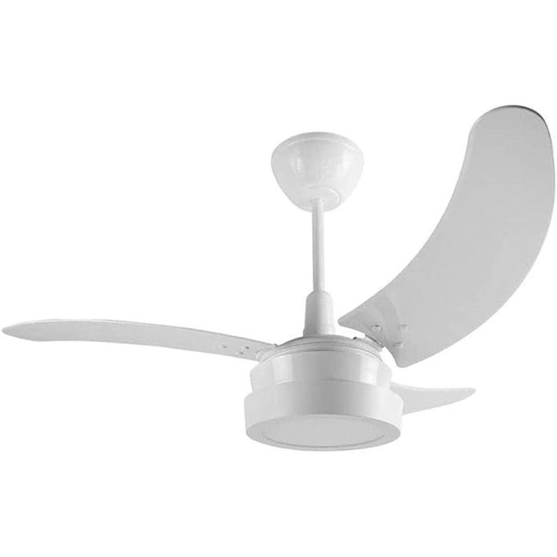 Ventilador de Teto Búzios Max Tron com Lustre LED, 3 Pás - Branco