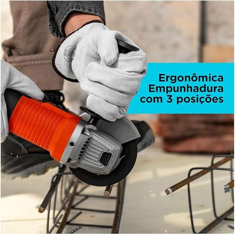Esmerilhadeira Angular Profissional 4 1/2" G720 127V.
