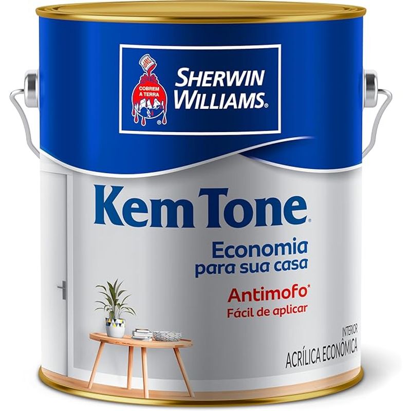 Tinta Kemtone Branco Fosco - 3,6l - Sherwin Williams