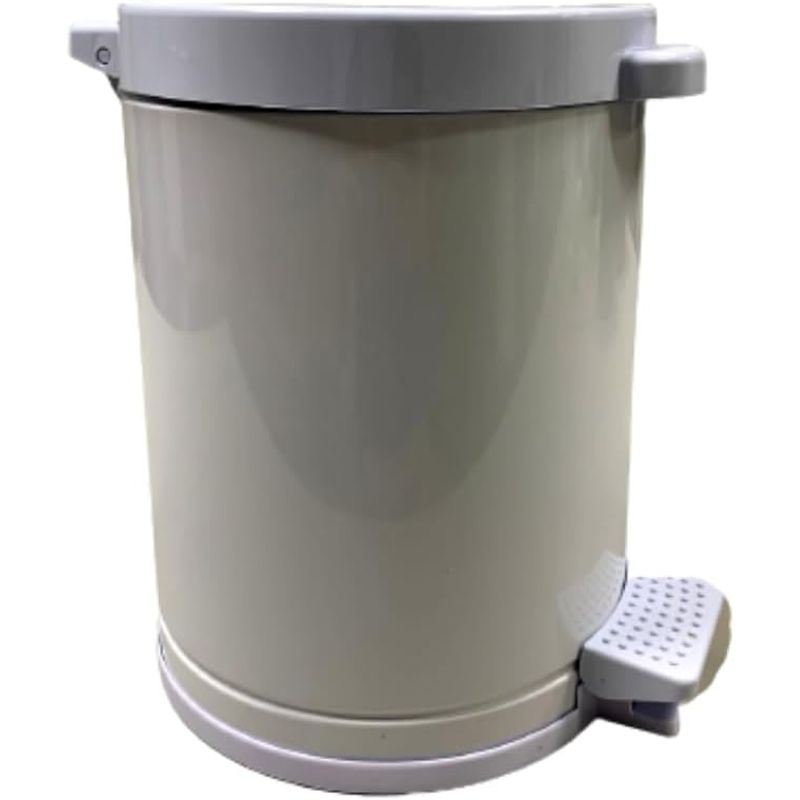 Lixeira Branca com Pedal Recipiente Plástico 4,5 Lts - Viel