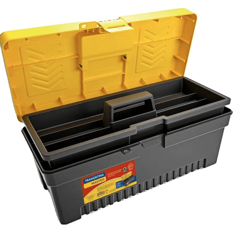 Caixa Plástica para Ferramentas 17" com Bandeja Removível - Tramontina