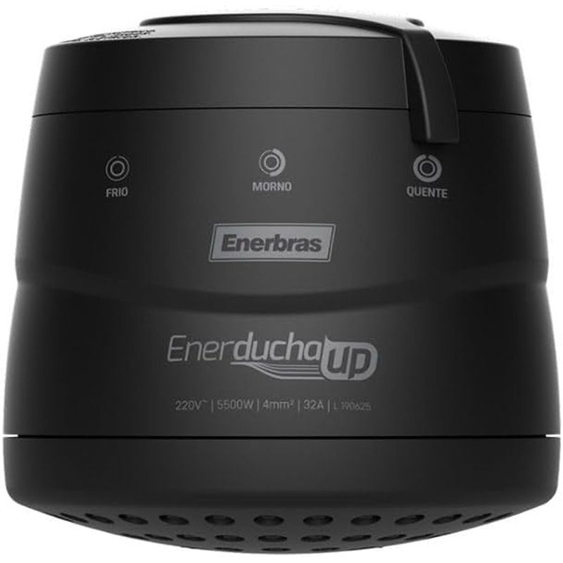 Chuveiro Enerducha UP 127V 5500W 3T Preto - Enerbras