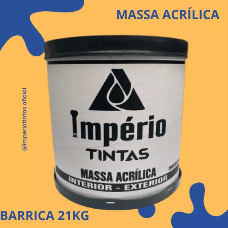 Massa Corrida Acrílica Barrica 21KG - Império