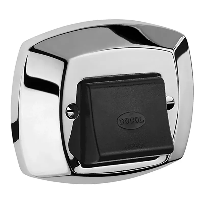 Acabamento Para Válvula Clássica Metal Com Tecla Preta Original - Docol