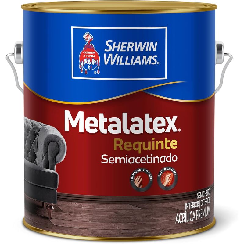 Tinta Metalatex Acrílica Superlavável Branco 3,6Litros - SHERWIN WILLIAMS