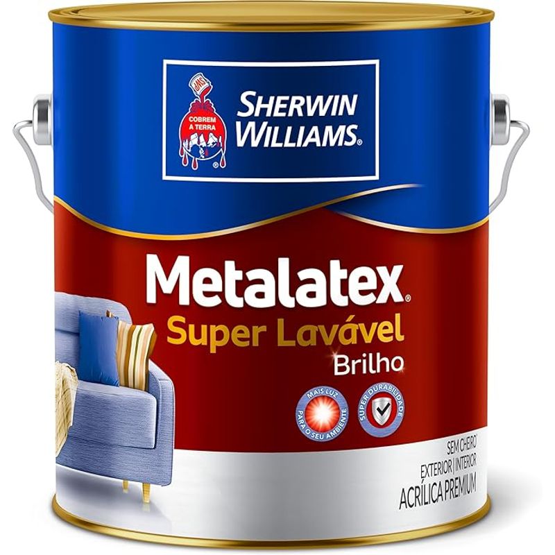 Semi brilho Branco Metalatex 3,6 Litros - SHERWIN WILLIAMS