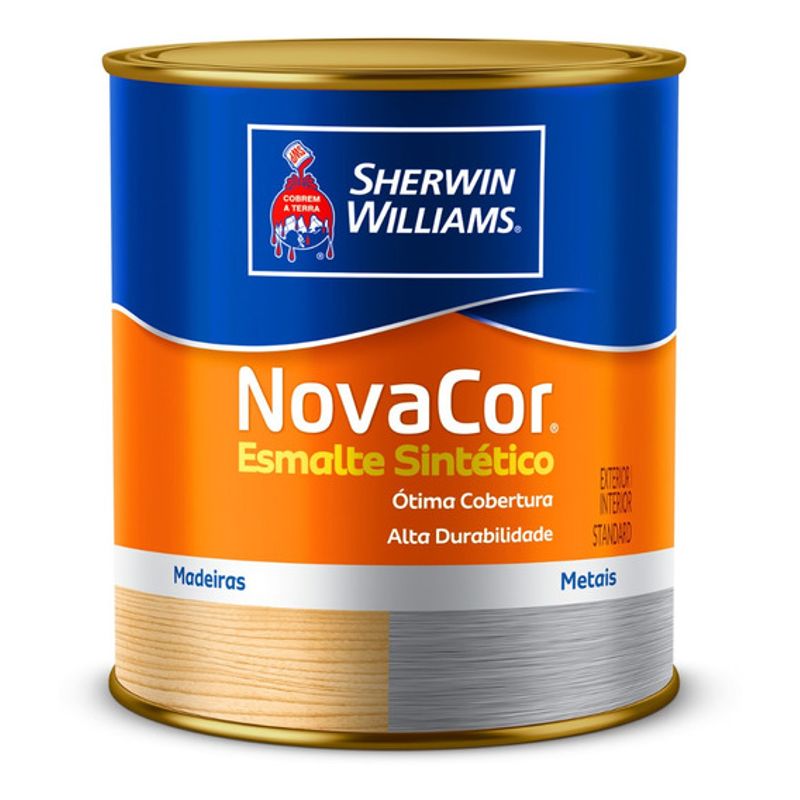 Tinta esmalte Novacor Sintético Amarelo - 225ml - SHERWIN WILLIAMS