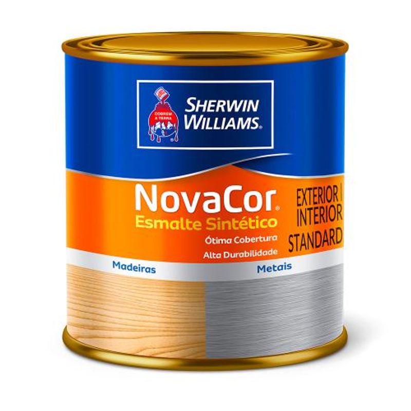 Tinta Esmalte Novacor Alto Brilho Platina - 225ML - SHERWIN WILLIAMS