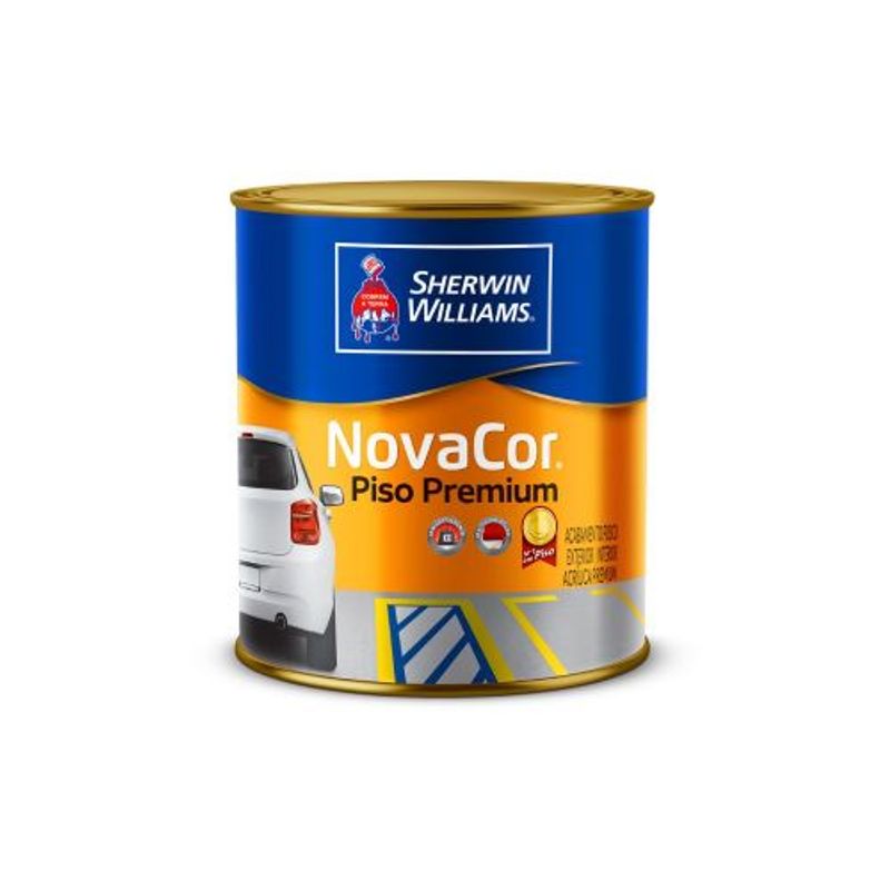 Tinta Piso Novacor Fosco Branco 0.9 Litros - Sherwim Williams
