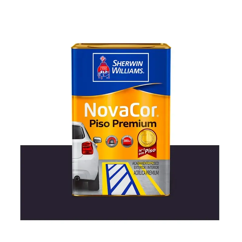 Tinta Novacor acrílico (piso) 3,6 litros - Castor - Sherwin Williams