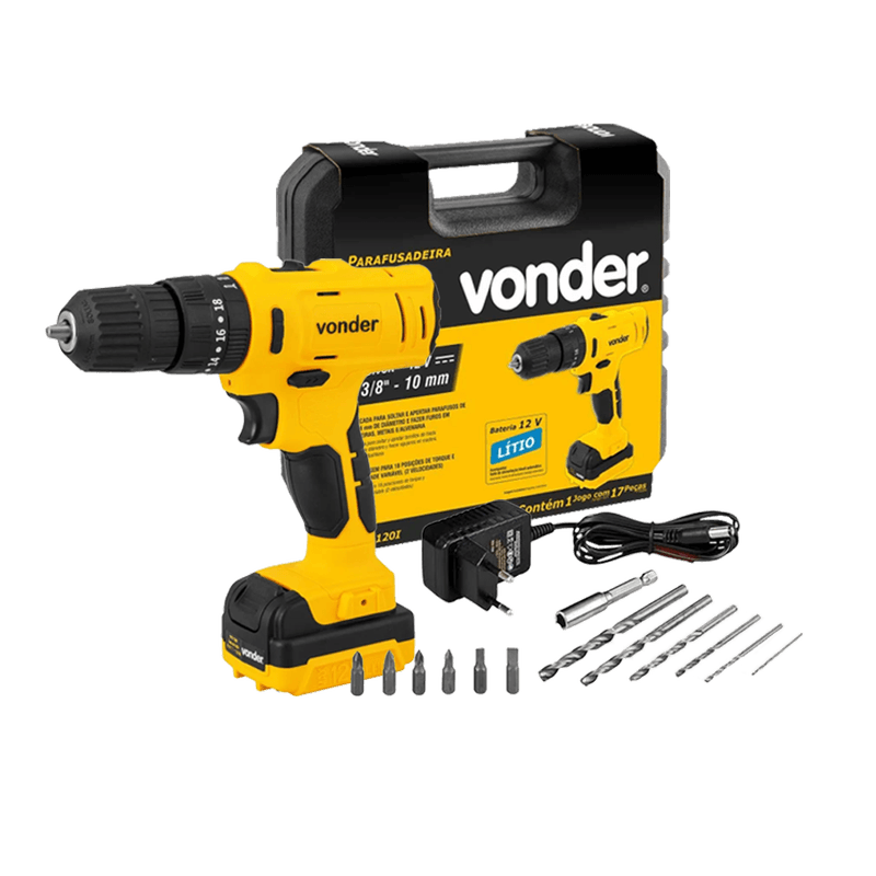 Prafusadeira Furadeira de Impacto com Maleta PFV012I - Vonder