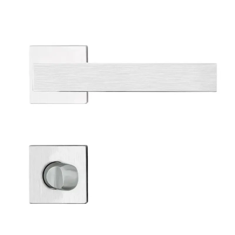 Fechadura Banheiro Aço Inox MI610 ST2 R245 55mm Roseta Escovada Linea Inoxvita - Papaiz